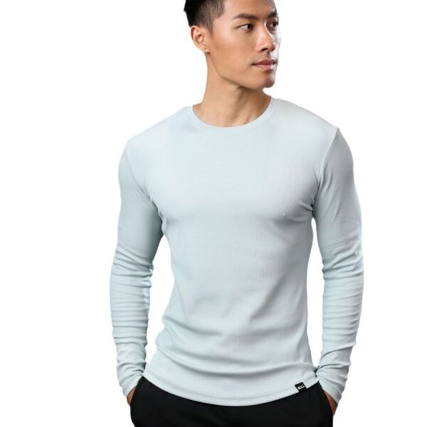 Men's Sports Workout Long Sleeve Running Top - Image 5