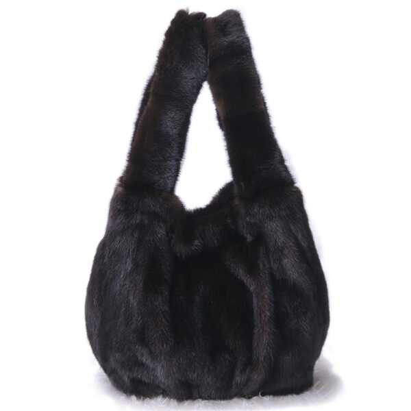 Whole Skin Mink Fur Wrap Soft Surface - Image 3