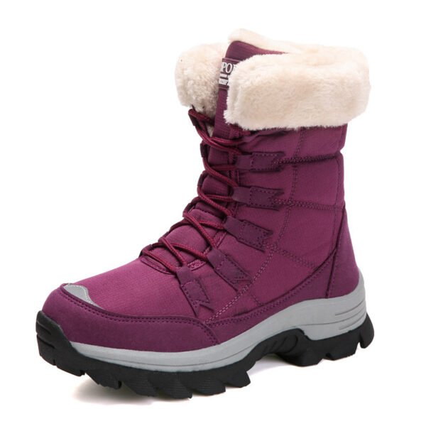 Velvet Warm Cotton Snow Boots High Cotton-padded Shoes - Image 2