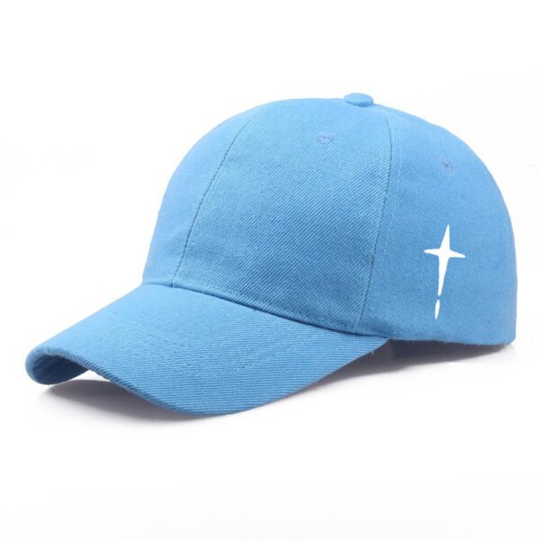 Baseball Cap Men's Polyester Cotton Cross Print Casual Sun Hat - Image 8