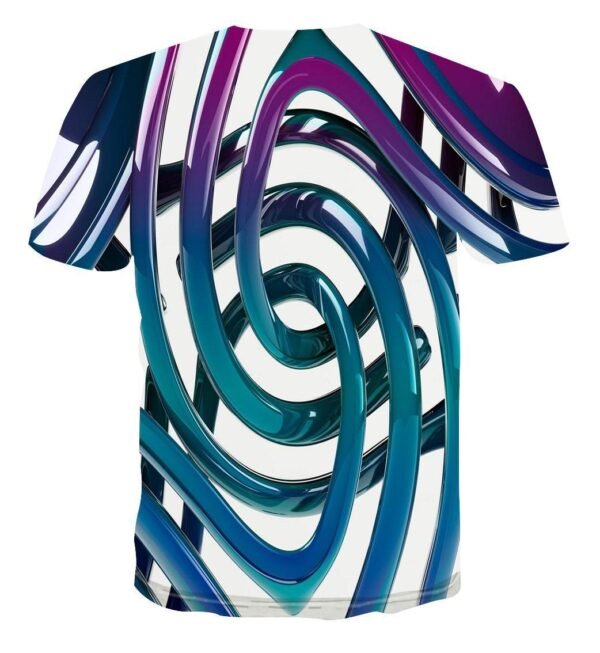 Geometric Pattern AliExpress 3D Digital Printing T-shirt - Image 2