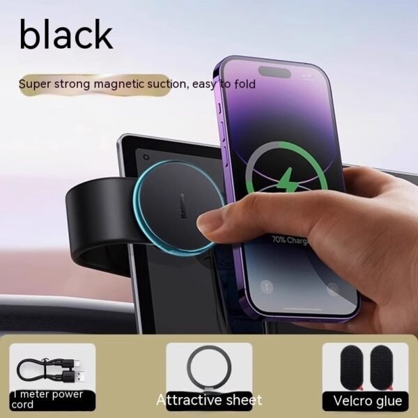 Magnetic Bendable Car Phone Holder & Wireless Charger 15W - Image 10
