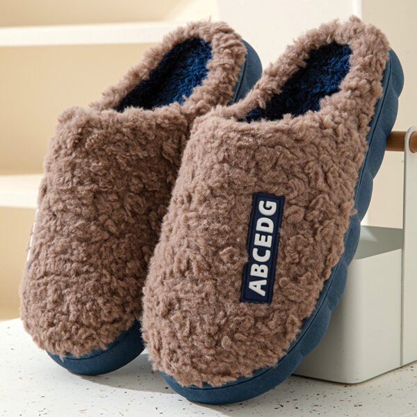 Indoor Warm Thickened Couple Cotton Slippers - Image 10