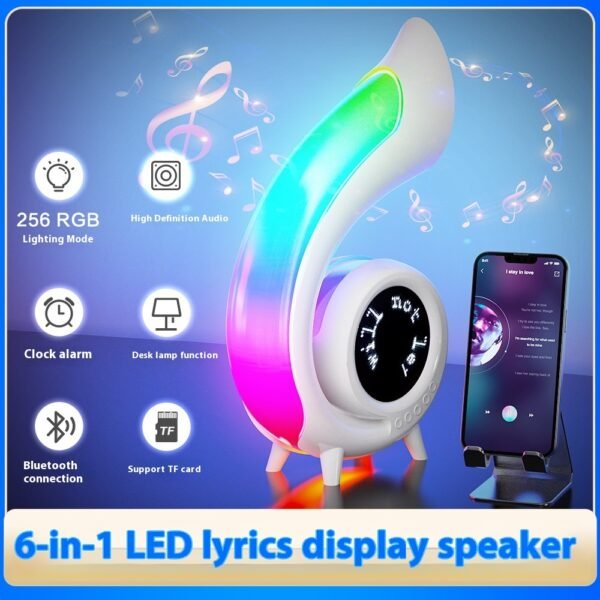 Lyrics Display Conch Bluetooth Audio RGB Ambience Light Creative Desk Lamp - Image 3