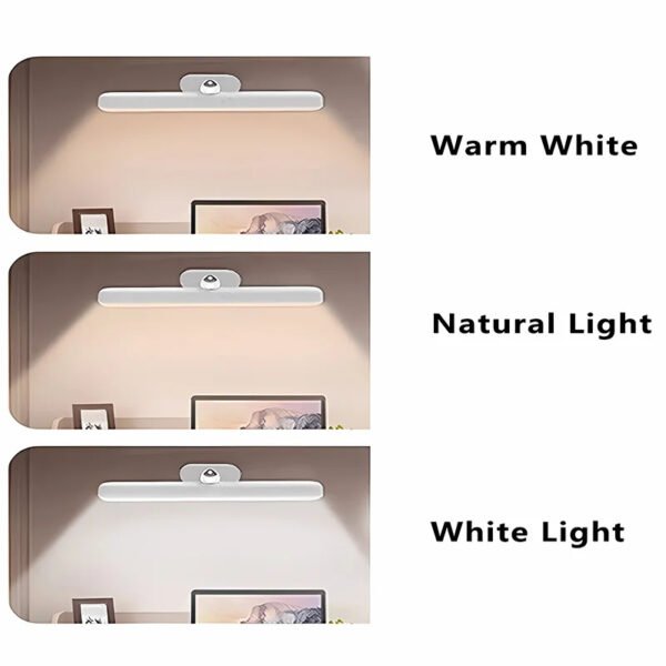 360 Degree Rotatable Magnetic Vanity Light LED Night Light Portable RechargeableWall Lamp For Bedroom Bedside Lamp Touch - Image 6