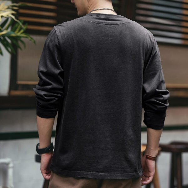 American Retro Heavy Long-sleeved T-shirt - Image 3