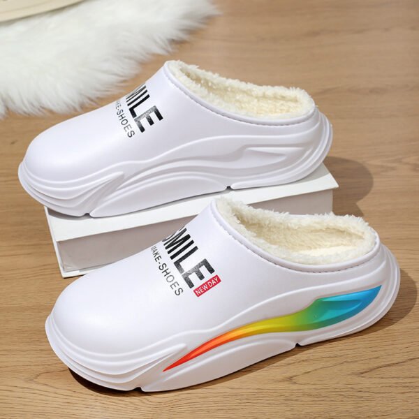 Cotton Shoes EVA Cold-proof Warm Men's Waterproof Non-slip Casual High-end Men's Cotton Slippers - Image 7