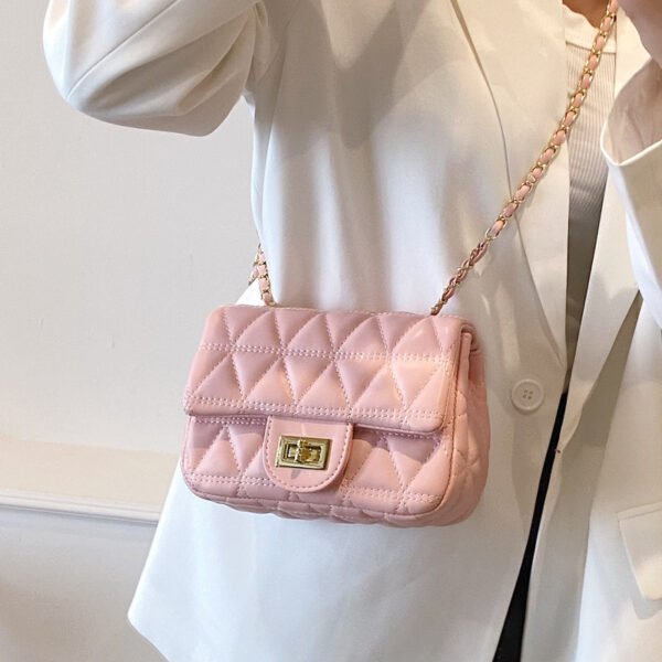 High-grade Diamond Pattern Chain Bag Women's Simple All-match - Image 3