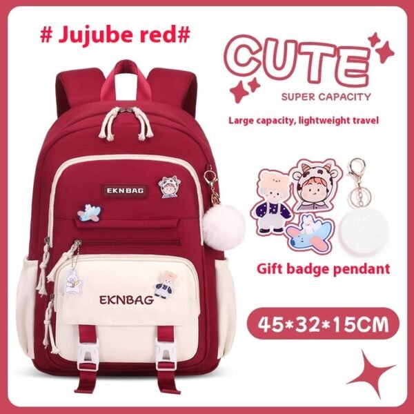 Student Children Schoolbag Girls Waterproof Backpack - Image 10