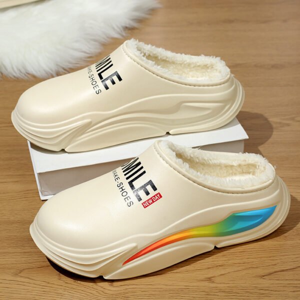 Cotton Shoes EVA Cold-proof Warm Men's Waterproof Non-slip Casual High-end Men's Cotton Slippers - Image 8