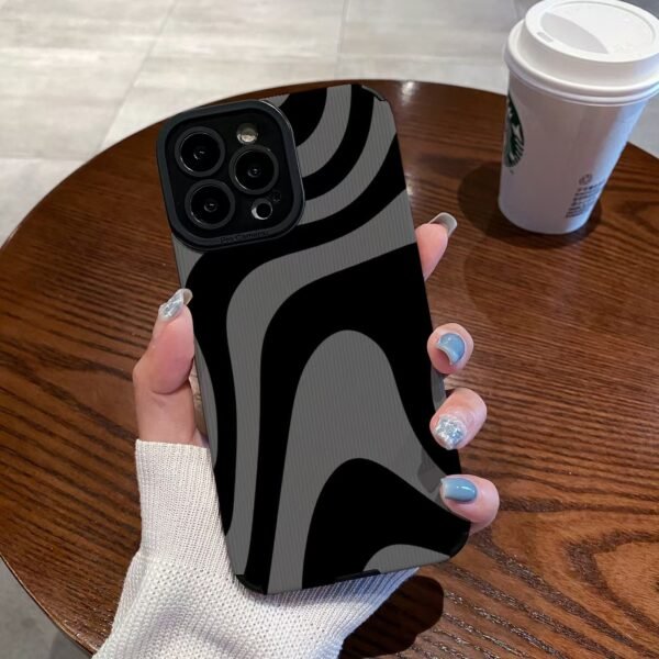 Black And White Leopard Print Phone Case 15 15PRO - Image 8