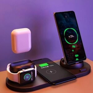 6-in-1 Wireless Charger Dock for iPhone & Watch